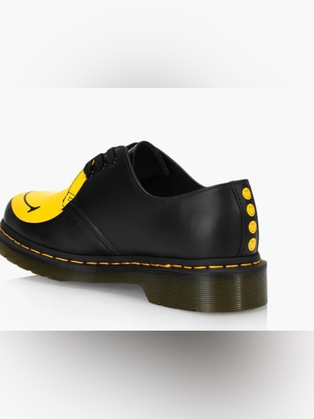 Dr Martens x Smiley 1461 Derby Black Leather Limited Edition Size 8 - Picture 2 of 16
